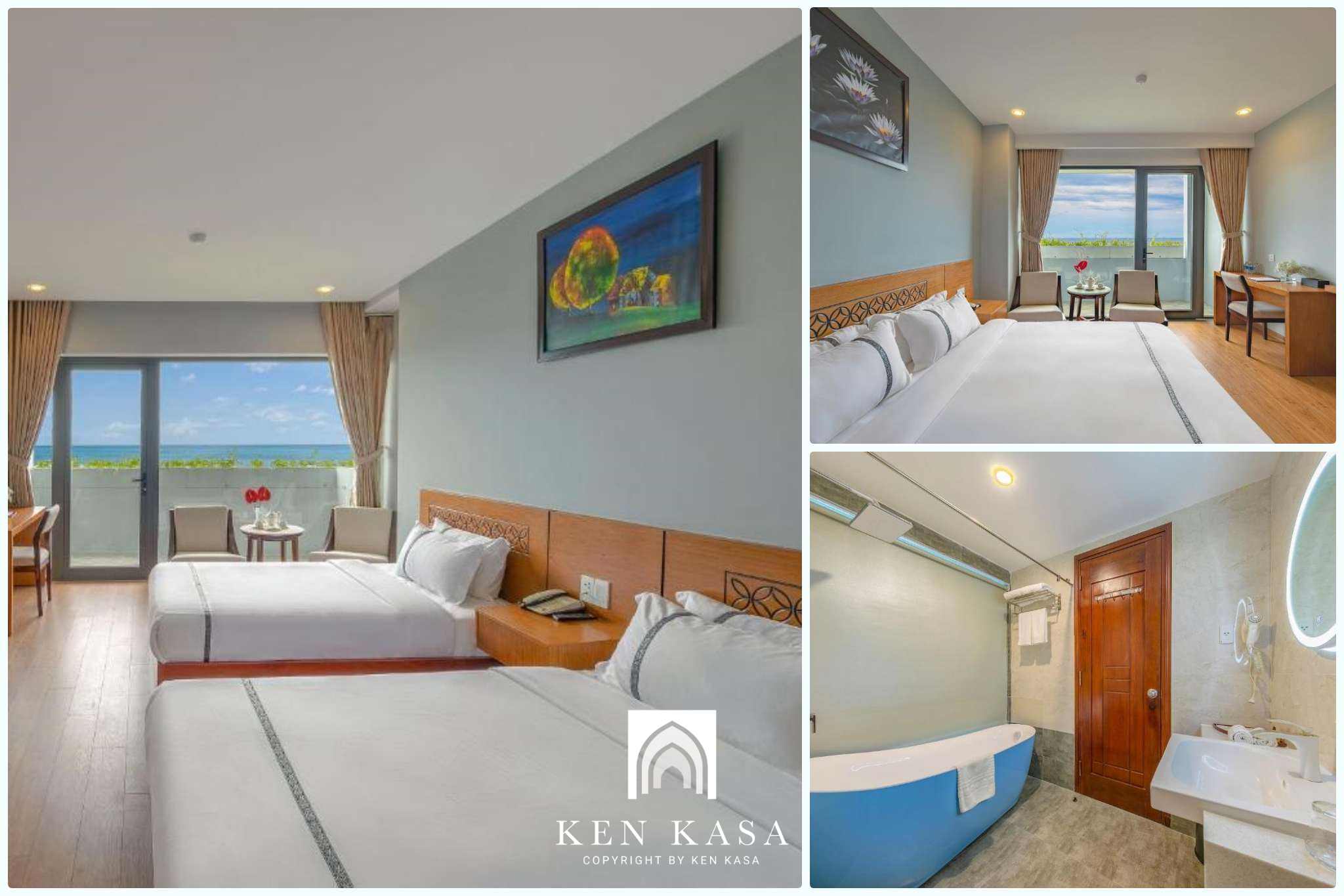 Mẫu ph&ograve;ng deluxe đẹp Fansipan hotel Da Nang 